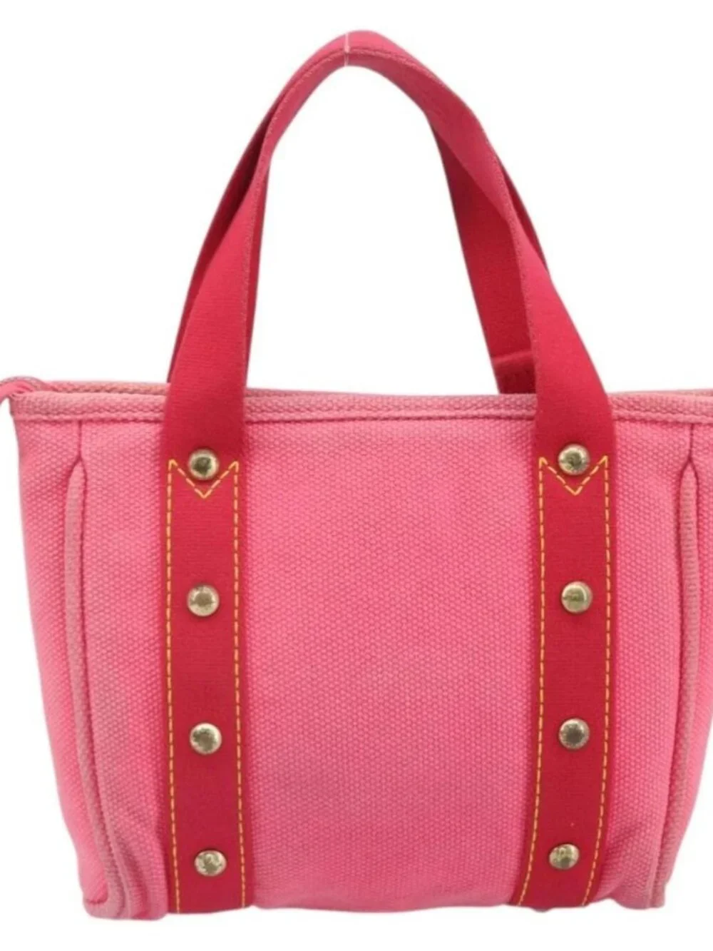LOUIS VUITTON Antigua Cabas PM Hand Bag Rouge Pink M40088 LV Auth ka2366 - Picture 3 of 15